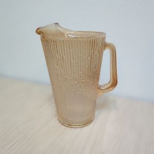1940s Jeanette Finlandia Carnival Glass Pitcher